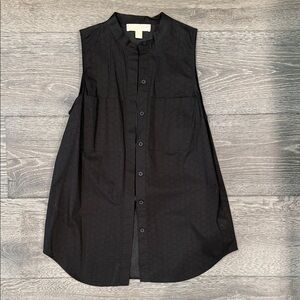 Michael Kors Black Eyelet Blouse